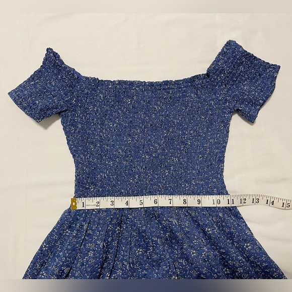 Abercrombie & Fitch Smocked Off-The-Shoulder Mini Dress - Picture 8 of 11